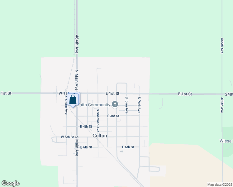 map of restaurants, bars, coffee shops, grocery stores, and more near 101 South Minnesota Avenue in Colton