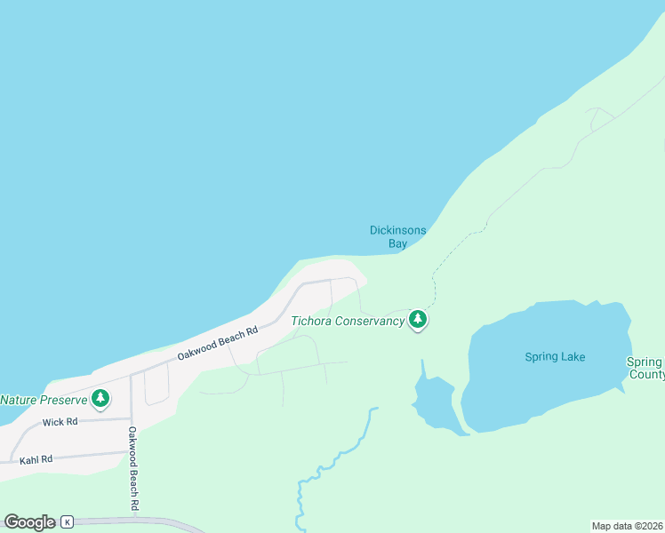 map of restaurants, bars, coffee shops, grocery stores, and more near W2604 Oakwood Beach Road in Markesan