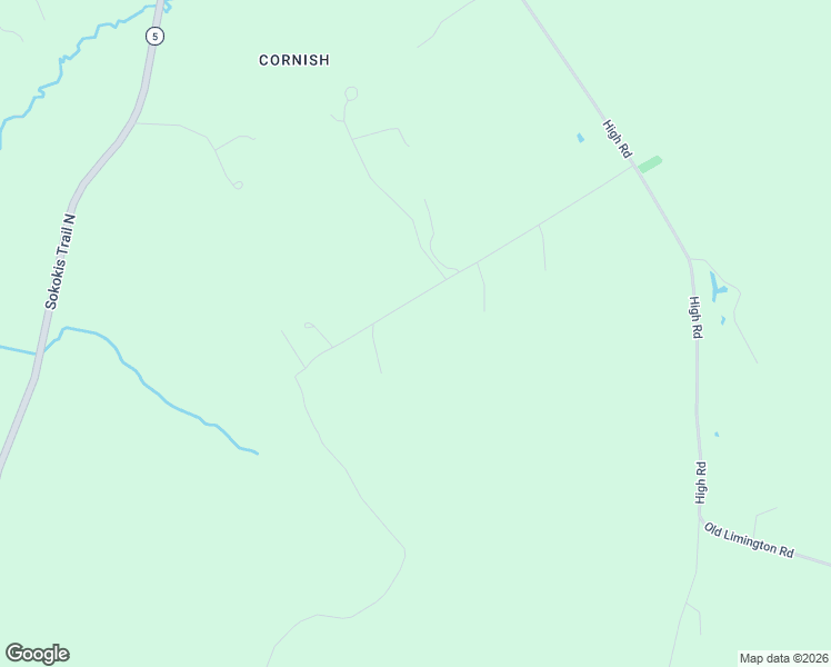 map of restaurants, bars, coffee shops, grocery stores, and more near Old High Road in Cornish