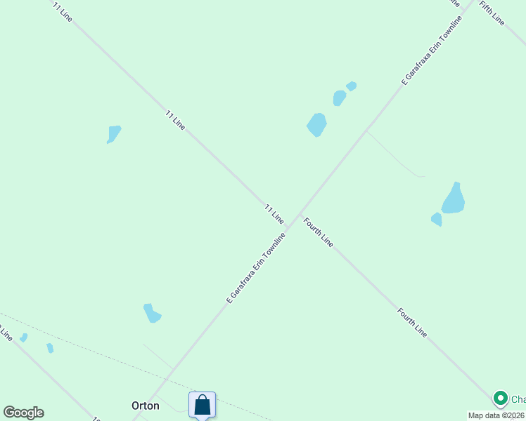 map of restaurants, bars, coffee shops, grocery stores, and more near 111016 11 Line in Dufferin County