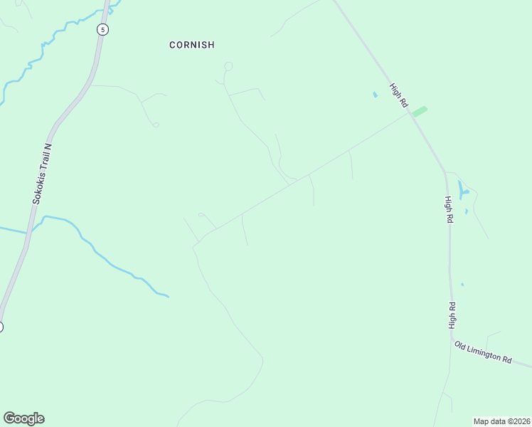 map of restaurants, bars, coffee shops, grocery stores, and more near Old High Road in Cornish