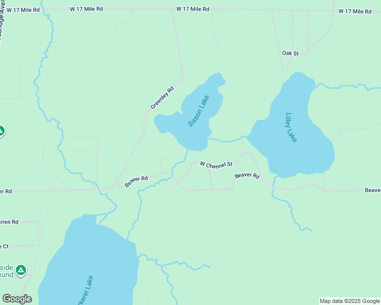 map of restaurants, bars, coffee shops, grocery stores, and more near 1303 Creek Street in Bitely