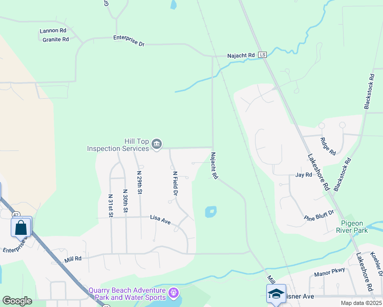map of restaurants, bars, coffee shops, grocery stores, and more near 4215 North Field Drive in Sheboygan
