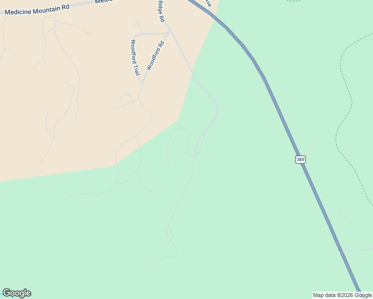 map of restaurants, bars, coffee shops, grocery stores, and more near Chickadee Lane in Custer