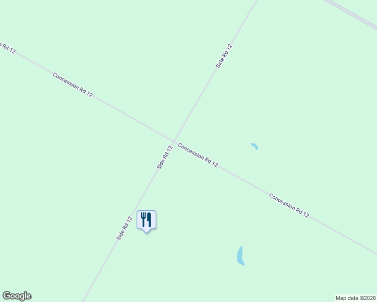 map of restaurants, bars, coffee shops, grocery stores, and more near 8234 Concession Road 12 in Mapleton