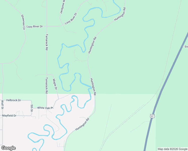 map of restaurants, bars, coffee shops, grocery stores, and more near 54858 Huntington Road in Bend