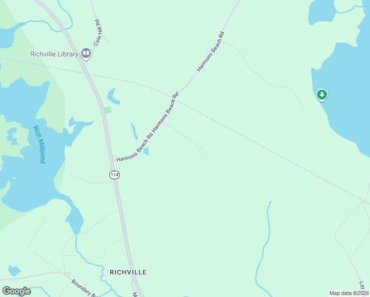 map of restaurants, bars, coffee shops, grocery stores, and more near 619 Richville Road in Standish
