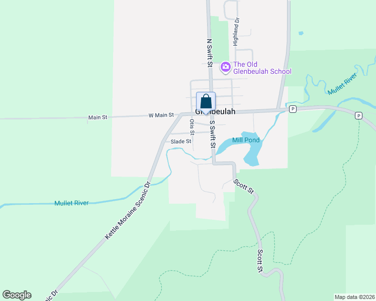 map of restaurants, bars, coffee shops, grocery stores, and more near 209 Young Street in Glenbeulah