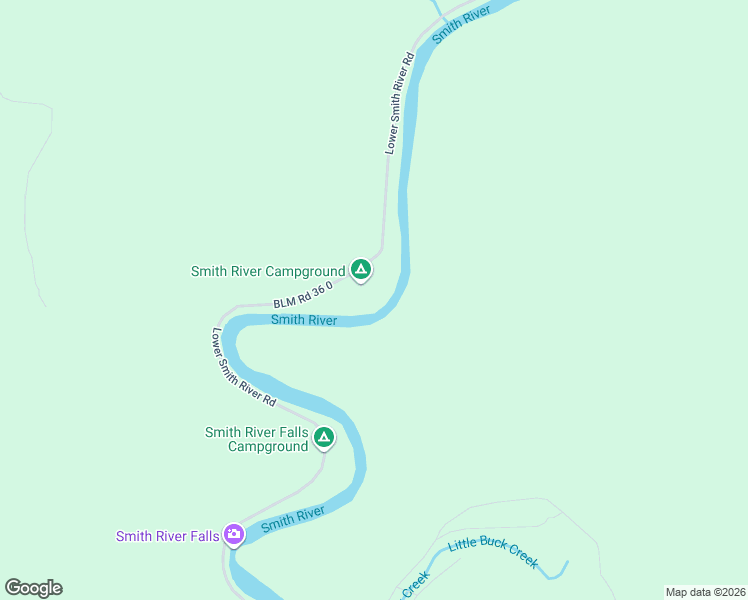 map of restaurants, bars, coffee shops, grocery stores, and more near 27277-27279 Lower Smith River Road in Reedsport