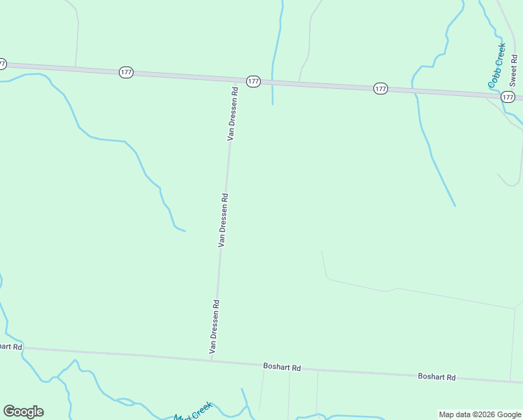 map of restaurants, bars, coffee shops, grocery stores, and more near 7117-7155 Van Dressen Road in Lowville