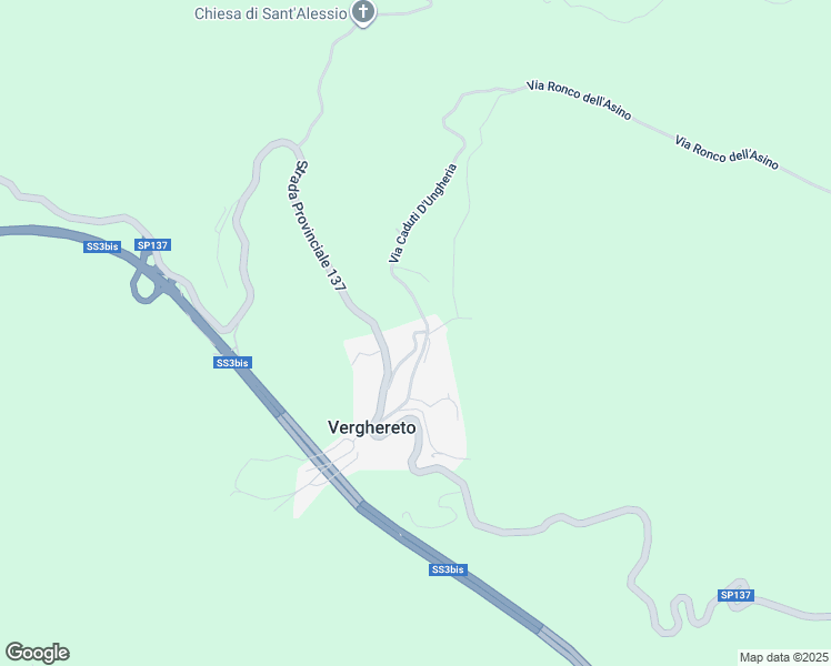 map of restaurants, bars, coffee shops, grocery stores, and more near 11 Via Caduti D'Ungheria in Verghereto