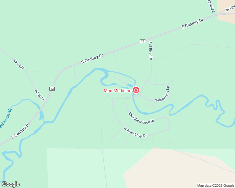 map of restaurants, bars, coffee shops, grocery stores, and more near 15030 Fall River Drive in Bend