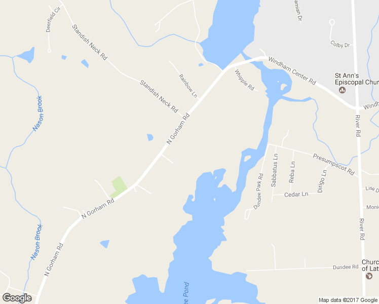 map of restaurants, bars, coffee shops, grocery stores, and more near 281 North Gorham Road in Gorham