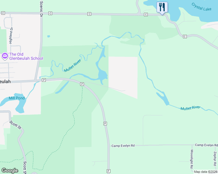 map of restaurants, bars, coffee shops, grocery stores, and more near N7025 County Road T in Glenbeulah