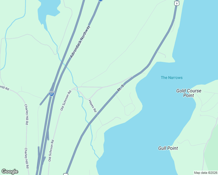 map of restaurants, bars, coffee shops, grocery stores, and more near South Schroon Road in Schroon Lake