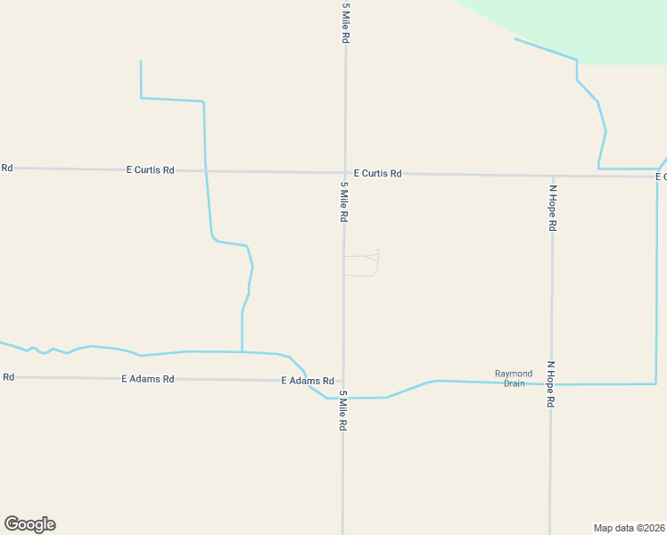 map of restaurants, bars, coffee shops, grocery stores, and more near 6371 5 Mile Road in Hope