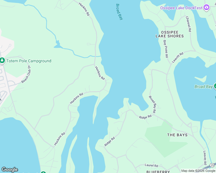 map of restaurants, bars, coffee shops, grocery stores, and more near 407 Huckins Road in Freedom