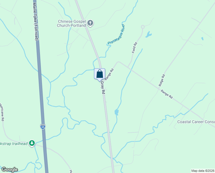 map of restaurants, bars, coffee shops, grocery stores, and more near 302 Range Road in Cumberland