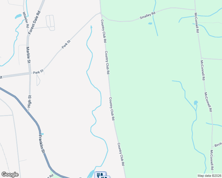 map of restaurants, bars, coffee shops, grocery stores, and more near 1066 Country Club Road in Brandon