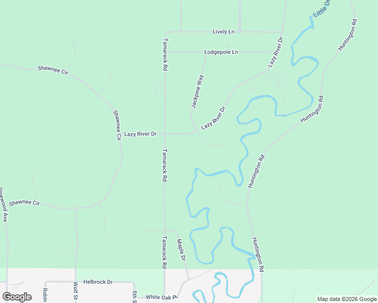 map of restaurants, bars, coffee shops, grocery stores, and more near 54990 Tamarack Road in Bend