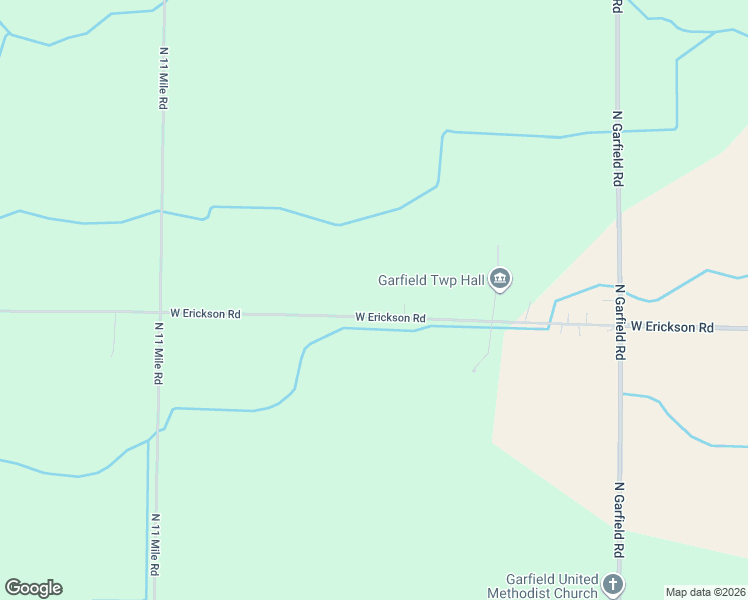 map of restaurants, bars, coffee shops, grocery stores, and more near 1254 West Erickson Road in Pinconning