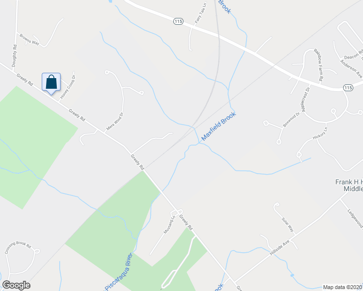 map of restaurants, bars, coffee shops, grocery stores, and more near 189 Greely Road in Yarmouth