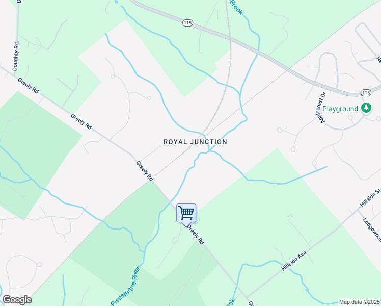 map of restaurants, bars, coffee shops, grocery stores, and more near 189 Greely Road in Yarmouth