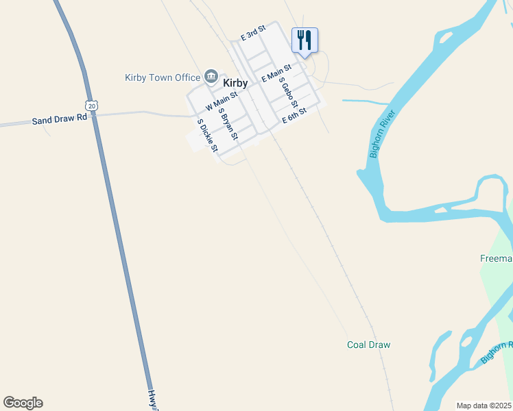 map of restaurants, bars, coffee shops, grocery stores, and more near 422 South Bryan Avenue in Kirby