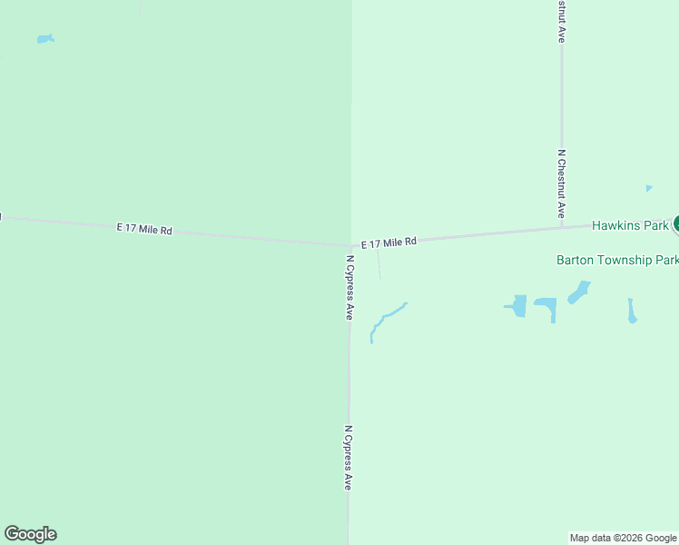 map of restaurants, bars, coffee shops, grocery stores, and more near 13461 North Cypress Avenue in Reed City