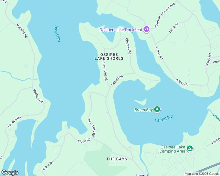 map of restaurants, bars, coffee shops, grocery stores, and more near 164 Leavitt Rd in Ossipee