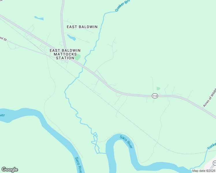 map of restaurants, bars, coffee shops, grocery stores, and more near 17 Harris Road in Baldwin