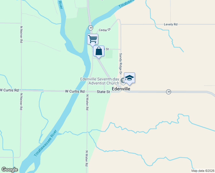 map of restaurants, bars, coffee shops, grocery stores, and more near 6524 Tower Line Street in Hope