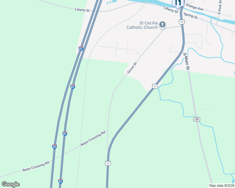 map of restaurants, bars, coffee shops, grocery stores, and more near 9089 Grove Street in Adams