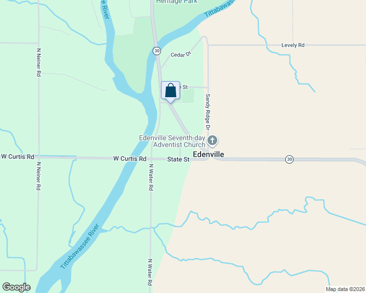 map of restaurants, bars, coffee shops, grocery stores, and more near 6524 Tower Line Street in Hope