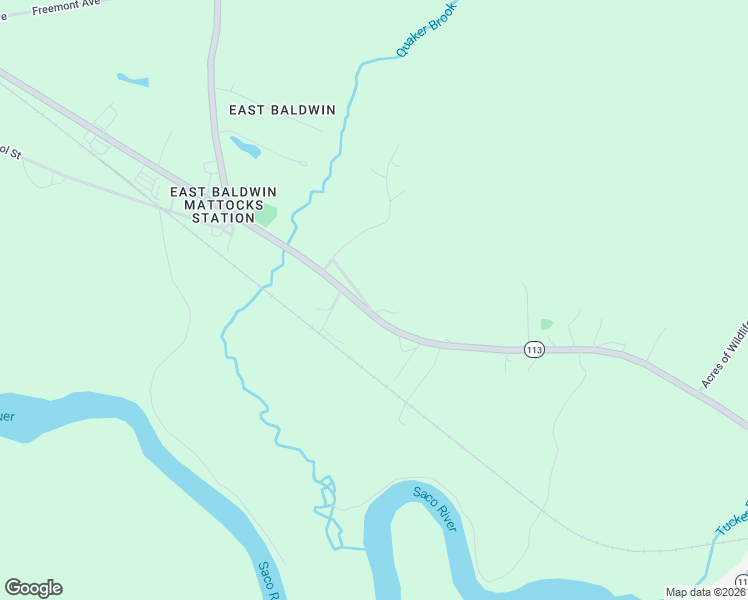 map of restaurants, bars, coffee shops, grocery stores, and more near 17 Harris Road in Baldwin