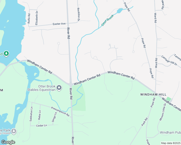 map of restaurants, bars, coffee shops, grocery stores, and more near 64 Windham Center Road in Windham