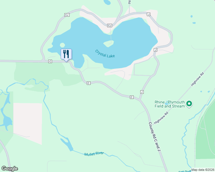 map of restaurants, bars, coffee shops, grocery stores, and more near 7213 County Road C in Plymouth