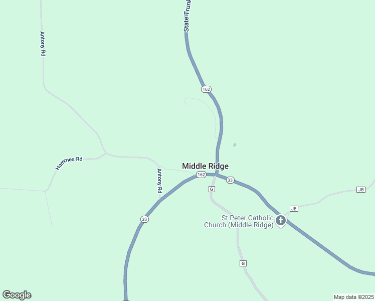 map of restaurants, bars, coffee shops, grocery stores, and more near W834 Wisconsin 33 in Bangor