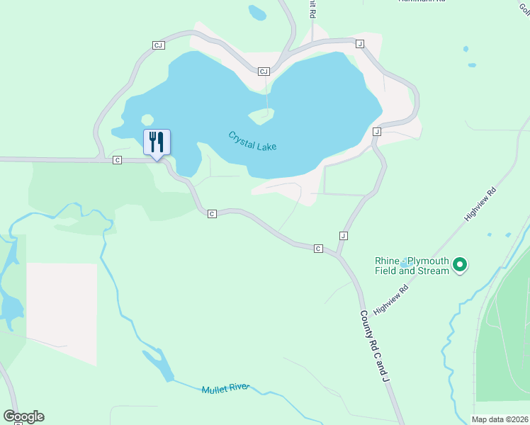 map of restaurants, bars, coffee shops, grocery stores, and more near 7213 County Road C in Plymouth