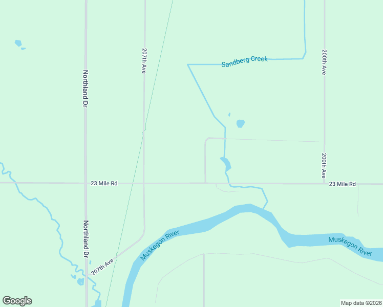 map of restaurants, bars, coffee shops, grocery stores, and more near 20620 23 Mile Road in Green Charter Township