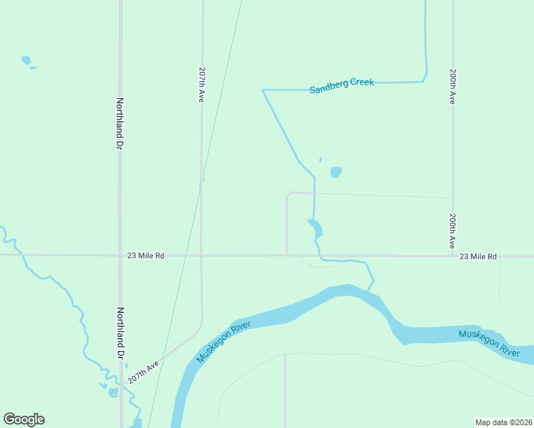 map of restaurants, bars, coffee shops, grocery stores, and more near 20620 23 Mile Road in Green Charter Township