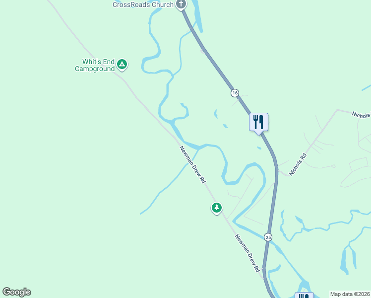 map of restaurants, bars, coffee shops, grocery stores, and more near 72 Newman Drew Road in Ossipee