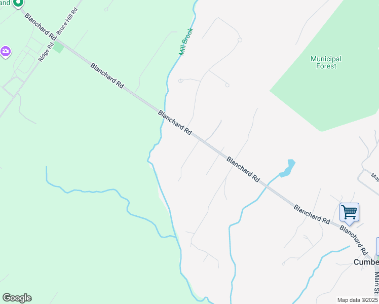 map of restaurants, bars, coffee shops, grocery stores, and more near 14 Partridge Dr in Cumberland