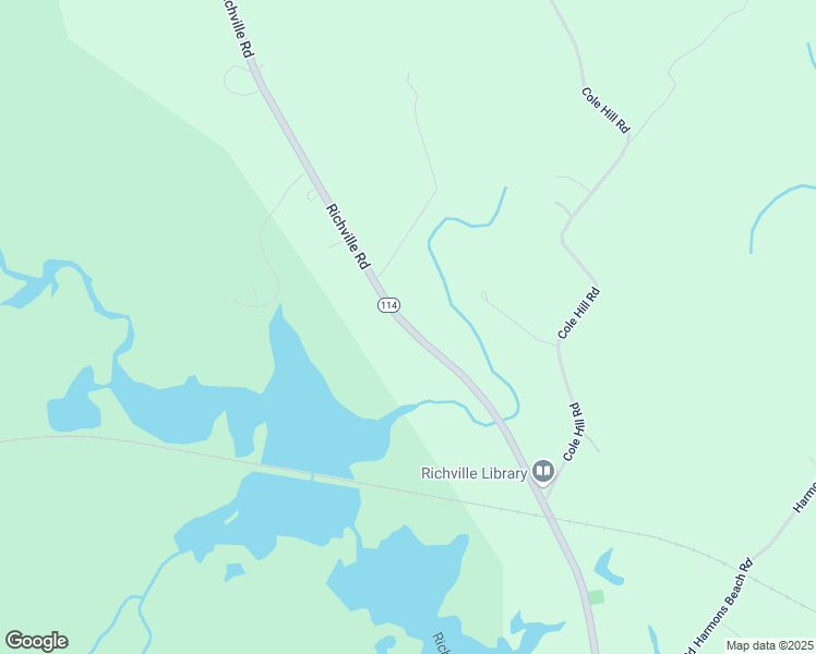 map of restaurants, bars, coffee shops, grocery stores, and more near 923 Richville Road in Standish