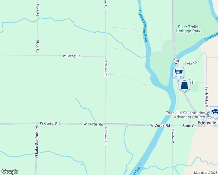 map of restaurants, bars, coffee shops, grocery stores, and more near 6620 North Neiner Road in Sanford