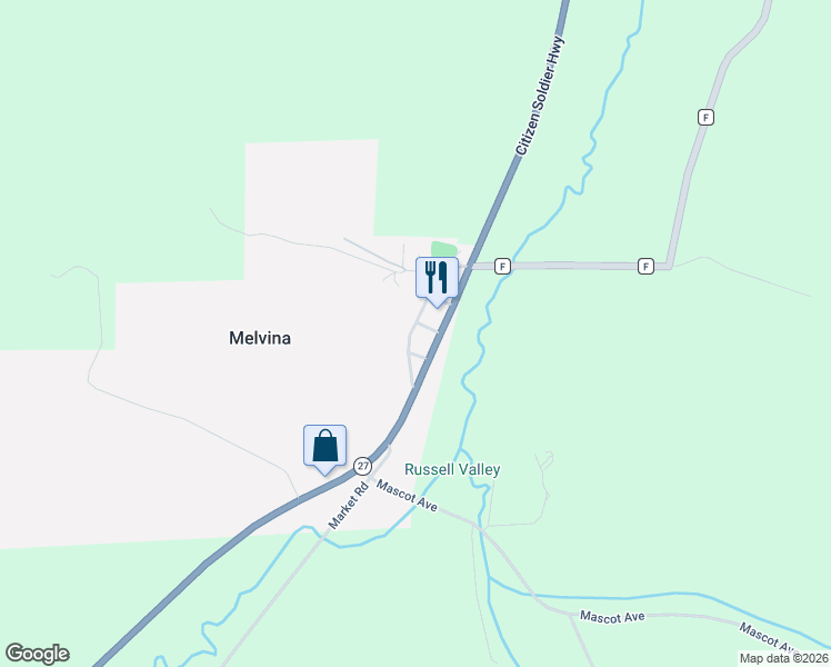 map of restaurants, bars, coffee shops, grocery stores, and more near 504 Wisconsin 27 in Cashton