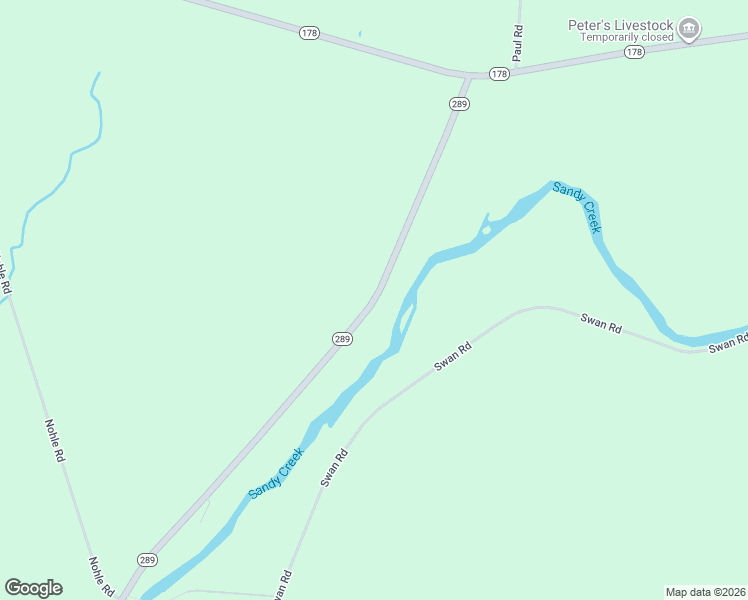 map of restaurants, bars, coffee shops, grocery stores, and more near 9076 Route 289 in Adams