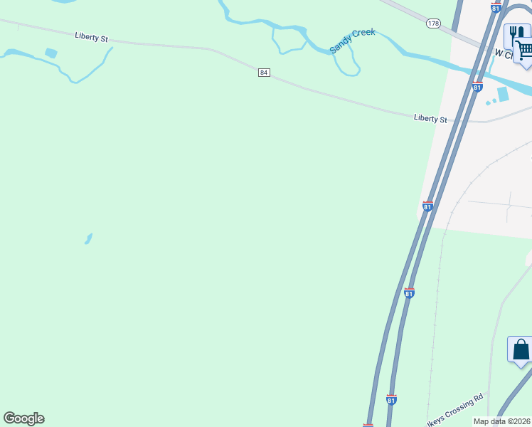 map of restaurants, bars, coffee shops, grocery stores, and more near 16148 County Road 84 in Adams