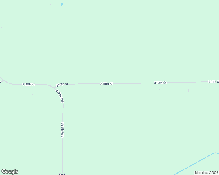 map of restaurants, bars, coffee shops, grocery stores, and more near 83855 310th Street in Ellendale