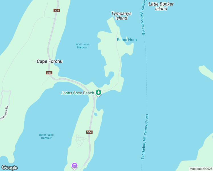 map of restaurants, bars, coffee shops, grocery stores, and more near 1 Lobster Pound Road in Yarmouth